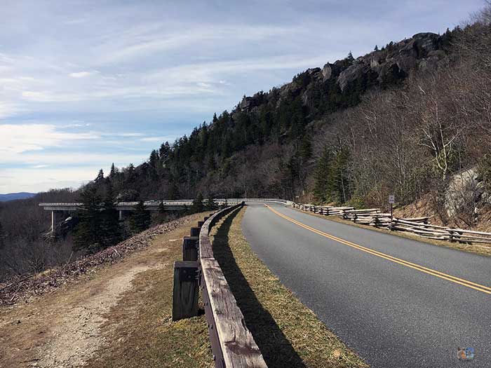 Linn Cove Viaduct NC Blue Ridge Parkway Image