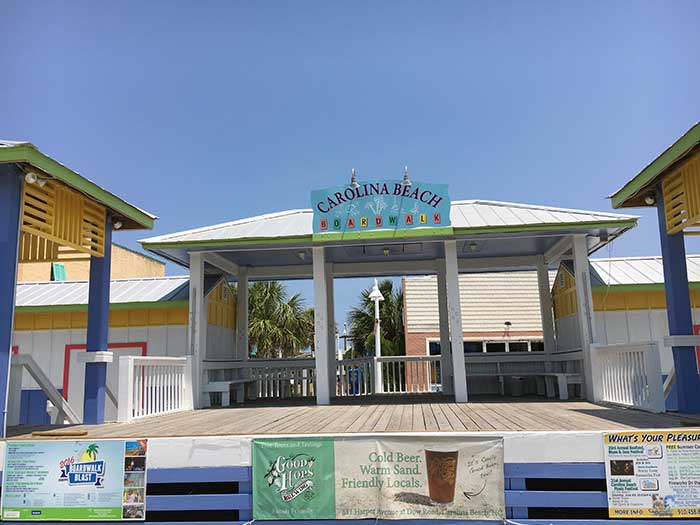 Things to Do in North Carolina in July Carolina Beach NC Boardwalk Image