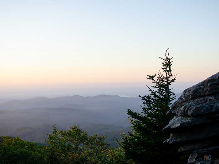 Hiking in North Carolina Rough Ridge Trail Image