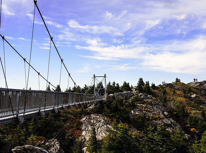 Best North Carolina Road Trips Grandfather Mountain Mile High Swinging Bridge Image