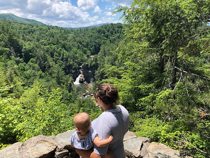 The view from Linville Falls overlook near Morganton, NC