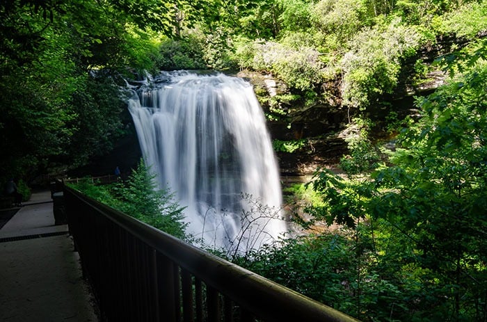 Dry Falls off the Waterfall Byway NC