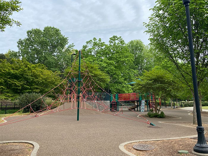 Play structure at Pullen Park
