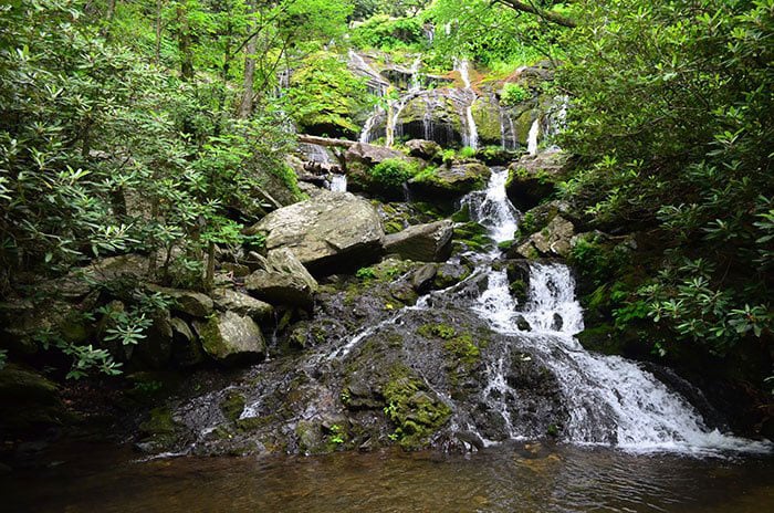 Hiking near Hendersonville Catawba Falls Trail NC