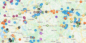 Central North Carolina Map