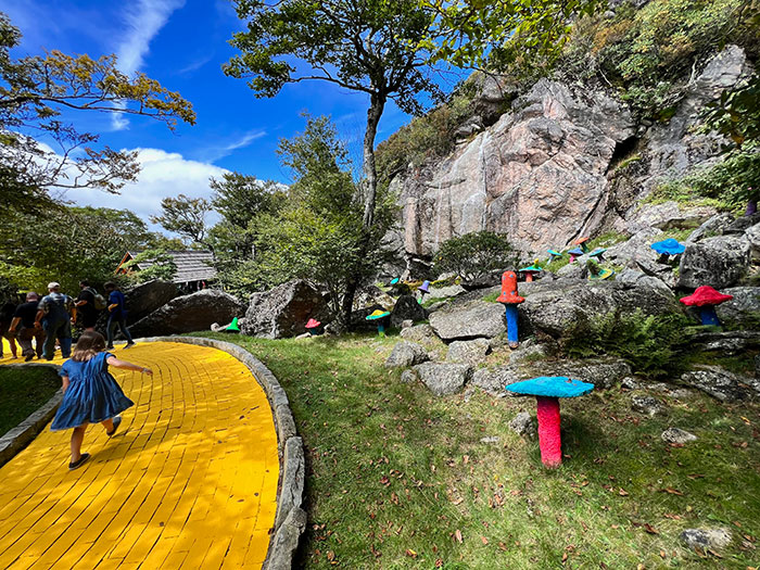 Yellow Brick Road Land of Oz Autumn at Oz Event Beech Mountain NC