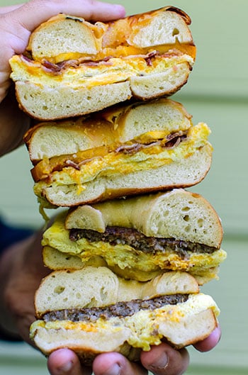 Everything Bagels Breakfast in Durham NC Image by NC Tripping