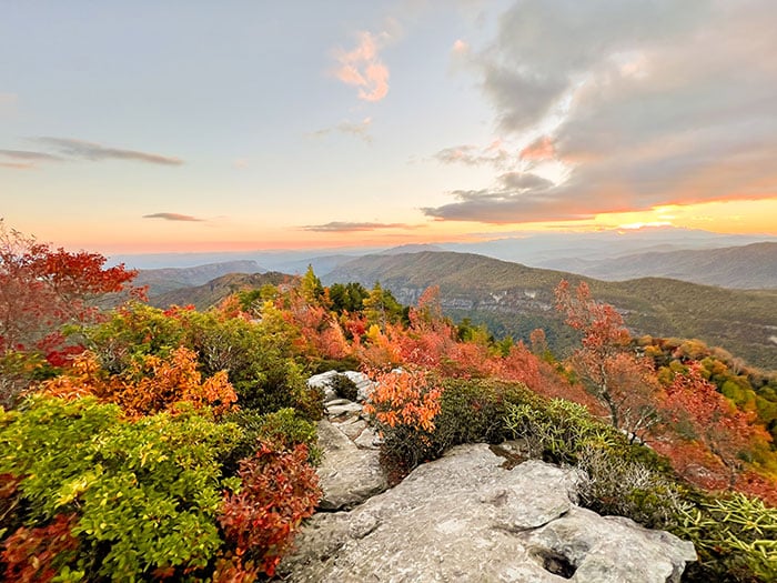 Table Rock Mountain Linville Gorge Sunset Image by NC Tripping