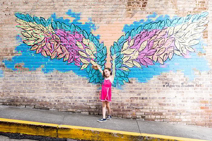 Wilkes Angel Mural North Wilkesboro