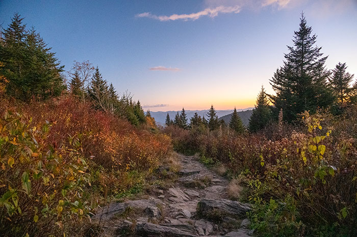 waterrock knob sunset 2025 03