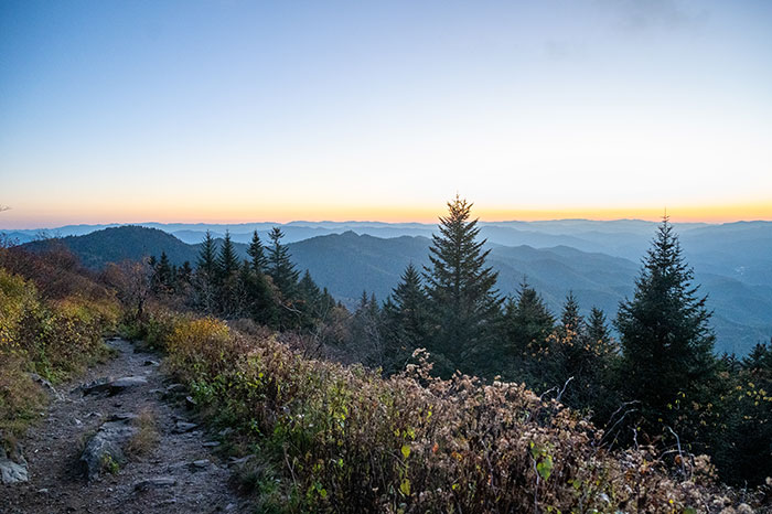 waterrock knob sunset 2025 08
