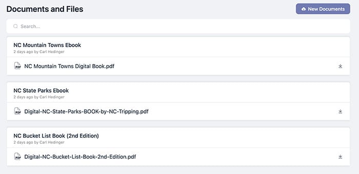 NC-Tripping-Community-Documents-List
