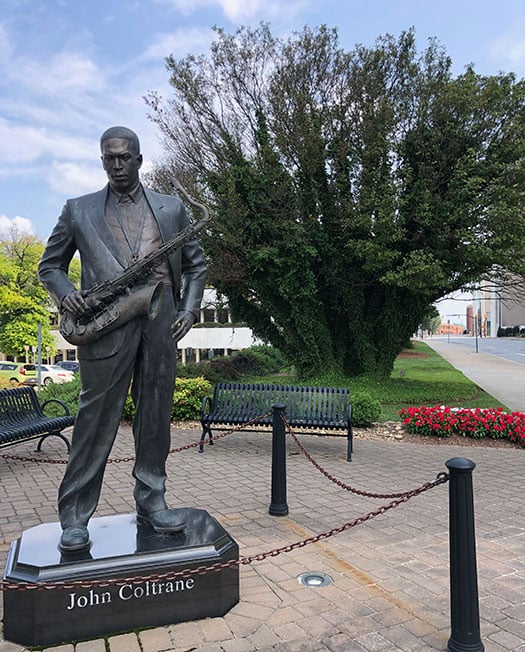 John Coltrane Statue High Point NC Image by NC Tripping