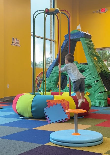 This image and all others feature indoor play spaces in the Triangle region of North Carolina.