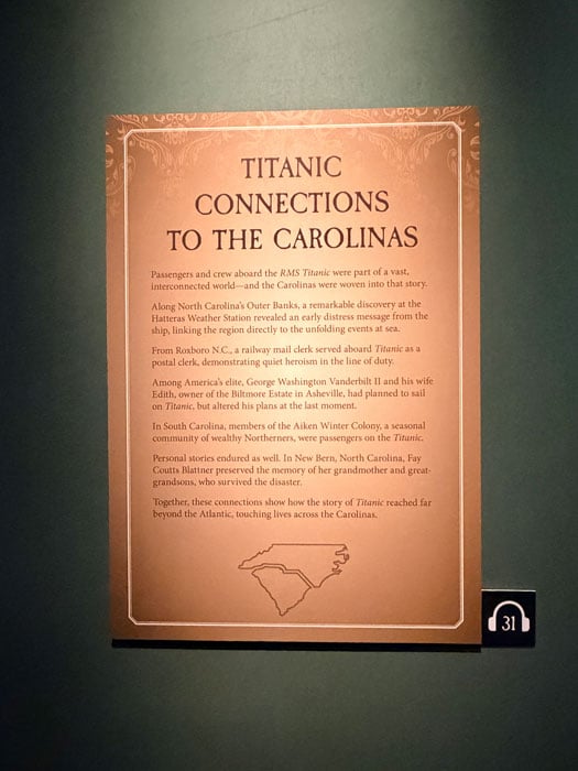 Titanic Exhibit Charlotte