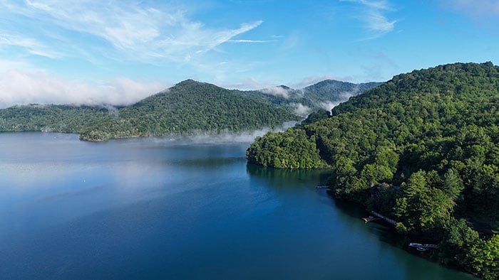 nantahala lake drone 2