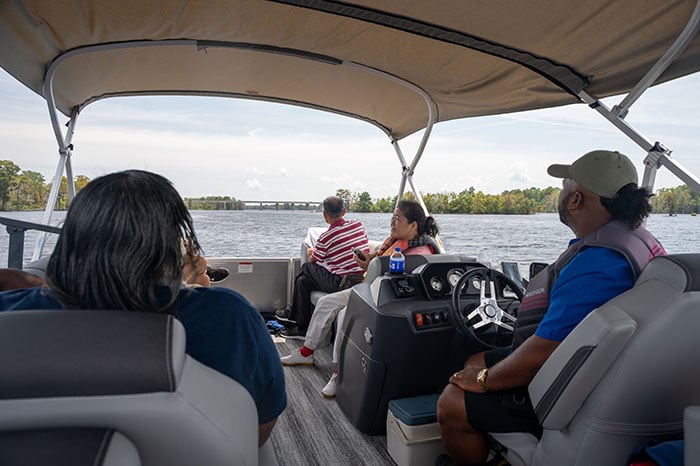 River Roving Boat Ride NC Estuarium Washington NC Image by NC Tripping