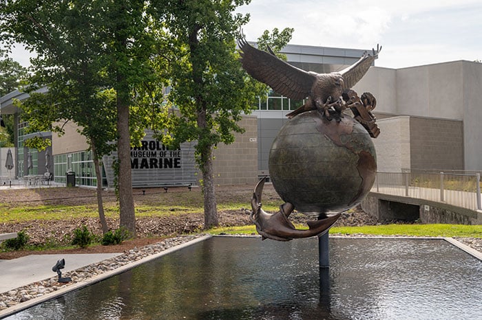Carolina Musuem of the Marine anchor statue