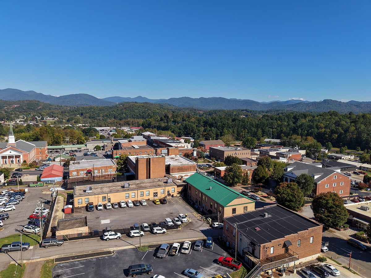Franklin NC Drone Image by NC Tripping