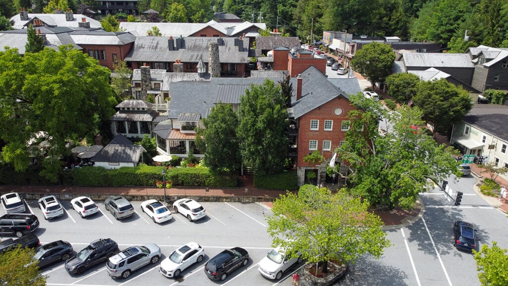 Highlands NC Drone Image by NC Tripping