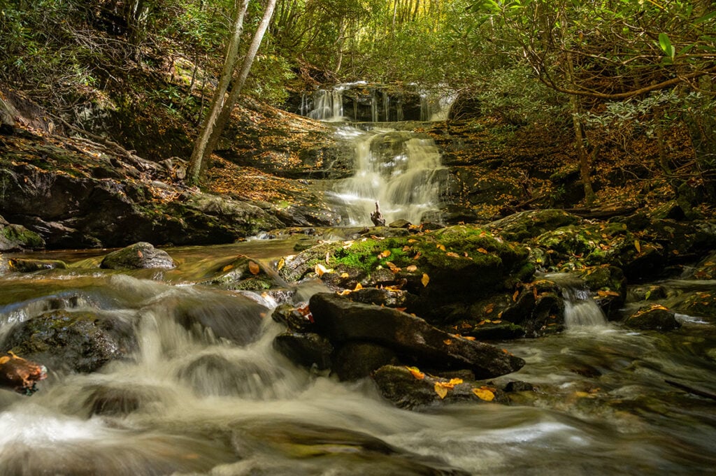 Big Laurel Falls Franklin NC Image by NC Tripping